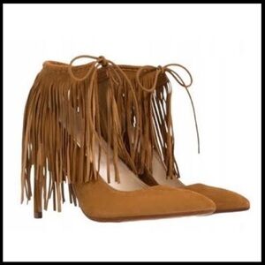 ZARA Fringe heels 40 EUR or 8.5 US